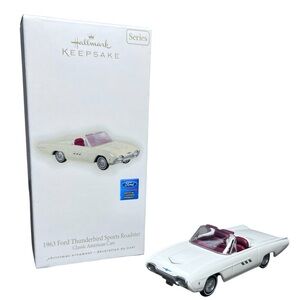 Hallmark 2009 Christmas Ornament 1963 Ford TBird Sports Classic American Cars NW